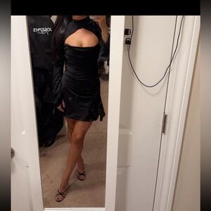 House of CB Black Strapless Dress